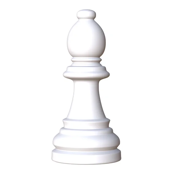 Изолированная шахматная фигурка — стоковое фото