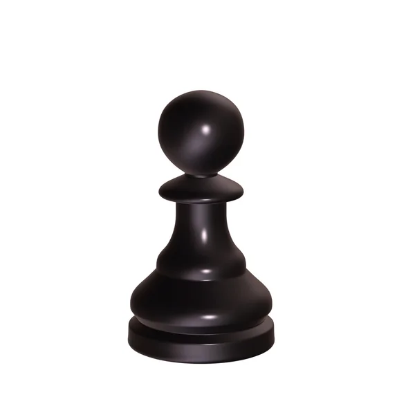 Figura de ajedrez aislada 3d ilustración —  Fotos de Stock