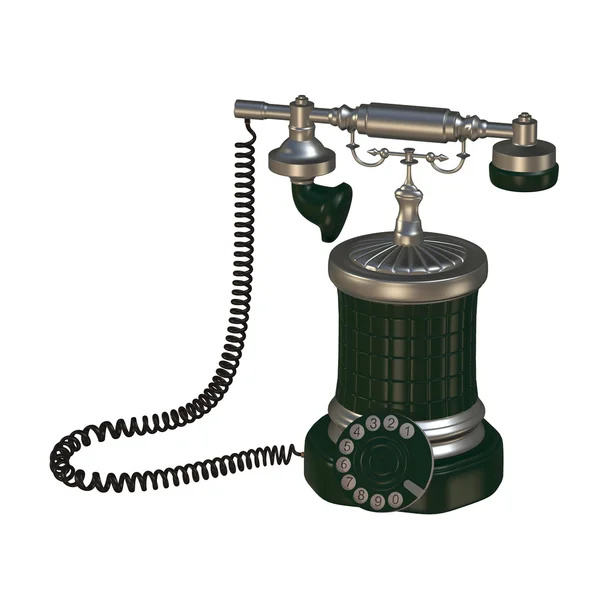 Retro style phone 3d illustration — Stock Photo, Image