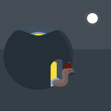 evden çıkarken uykulu solucan