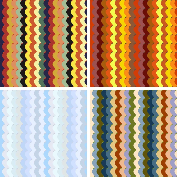 Seamless stripes pattern set — Stock Vector