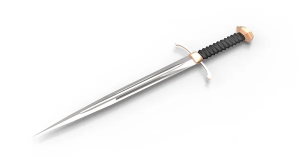 Medieval two-edged sword — Stock Photo, Image