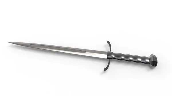 Ortaçağ iki ucu keskin kılıç — Stok fotoğraf