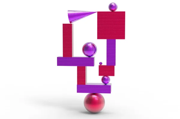 Abstrakte geometrische Struktur in Farbe — Stockfoto