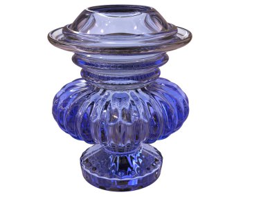 Cam vazo 3d render mavi tasarım