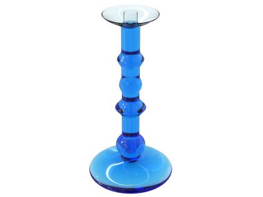 beyaz izole şamdan tasarım 3d render