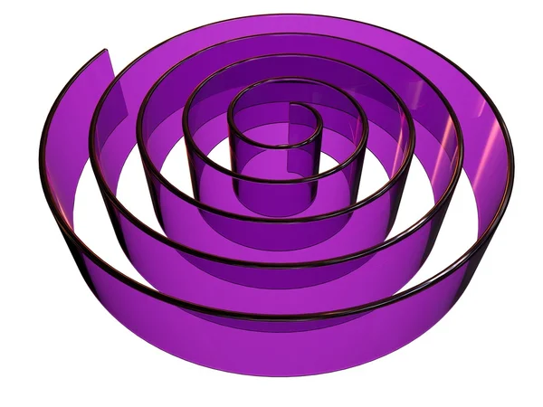 3d rendu design labyrinthe abstrait en verre — Photo