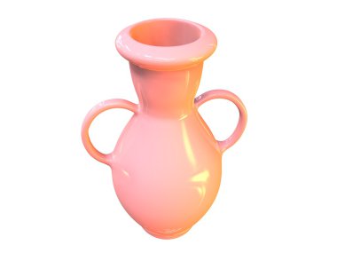 İki kulplu zarif dekoratif kavanoz