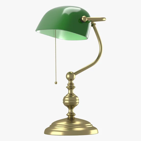 Старий стиль зеленого кольору лампи дизайн — стокове фото