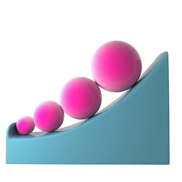 yamaçta kırmızı renkli toplar