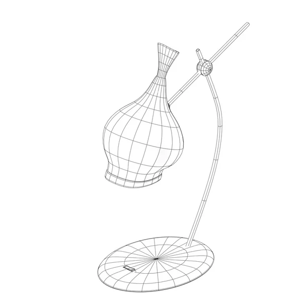 Moderna lámpara de cúpula orgánica wireframe — Foto de Stock