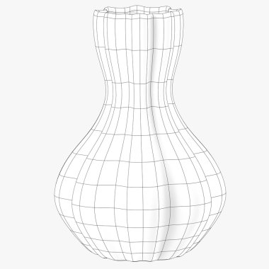 Vazo siyah beyaz tel kafes görüntü