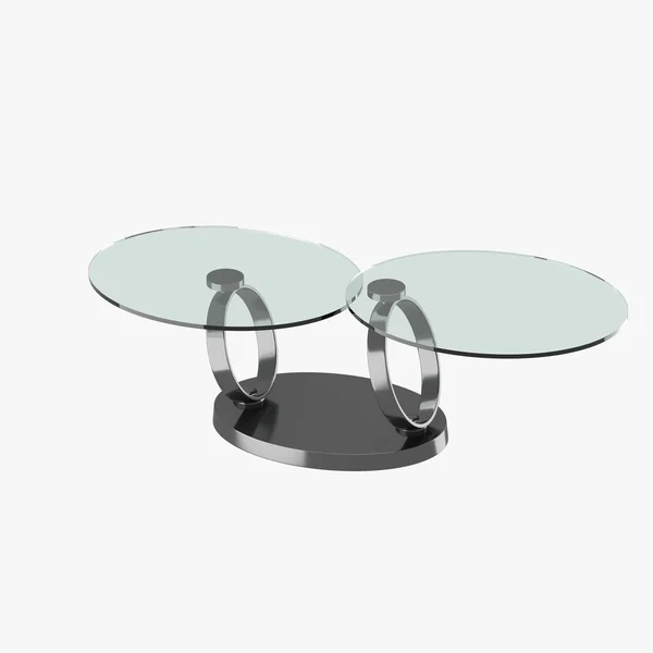 Table moderne avec dessus de table en verre — Photo