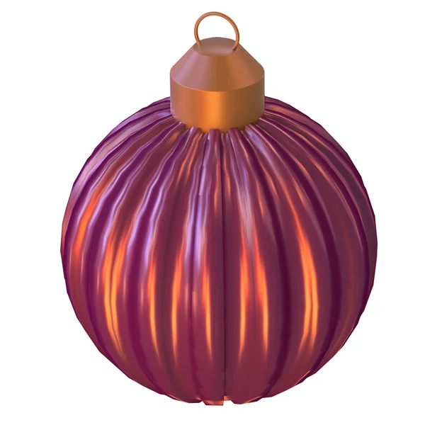 Isolated shiny christmas tree ball — Stock Photo, Image