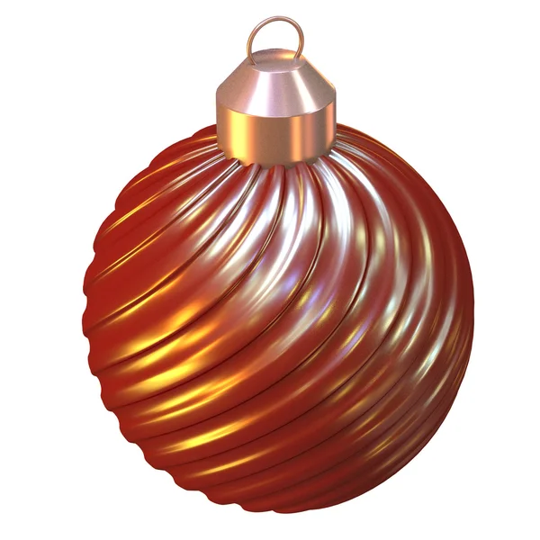 Isolated shiny christmas tree ball — Stock Photo, Image