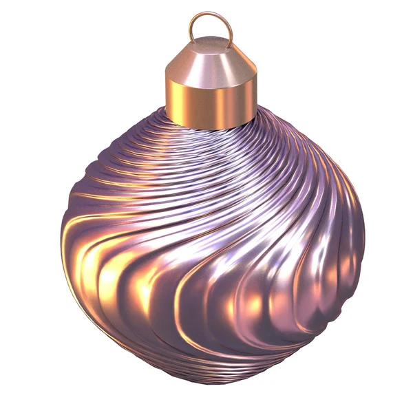 Isolated shiny christmas tree ball — Stock Photo, Image