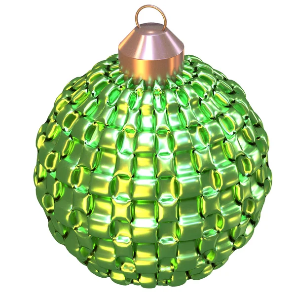 Isolated shiny christmas tree ball — Stock Photo, Image