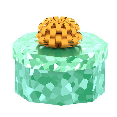 ilmek ile parlak hediye kutusu
