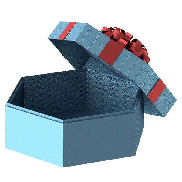 Caja de regalo brillante con bowknot — Foto de Stock