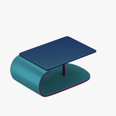 Modern c-şekilli masa standı ile