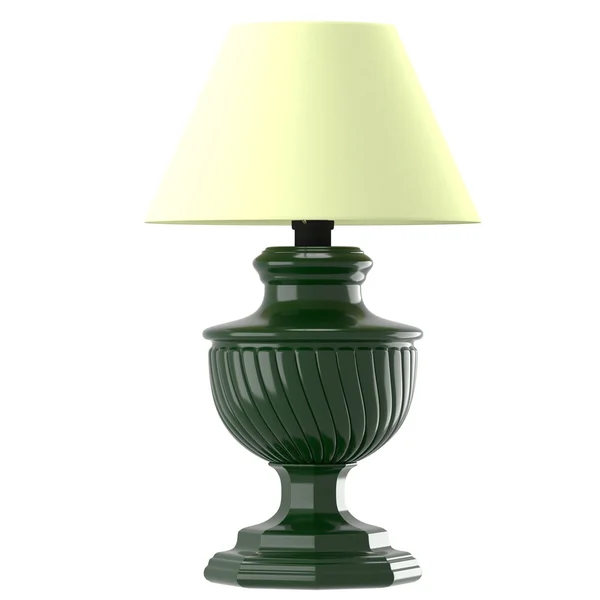 Gammal stil lampa med beige lampskärm — Stockfoto