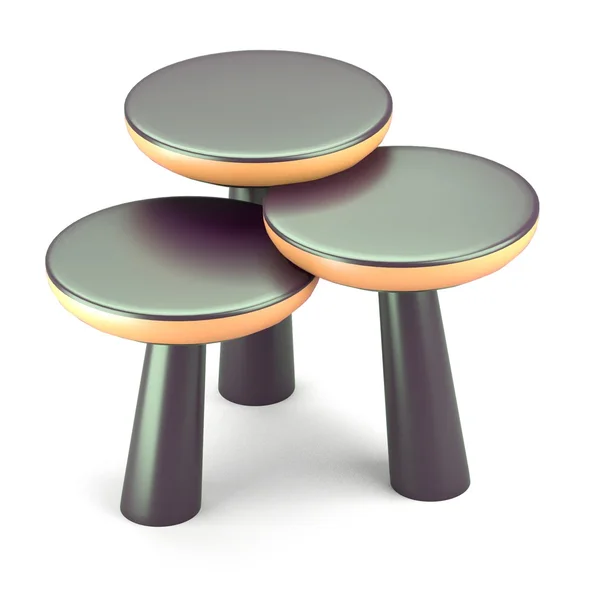 3 개의 평면으로 현대 테이블 — 스톡 사진
