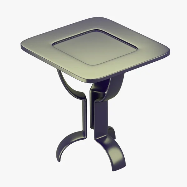 Moderne tabel met metalen look — Stockfoto