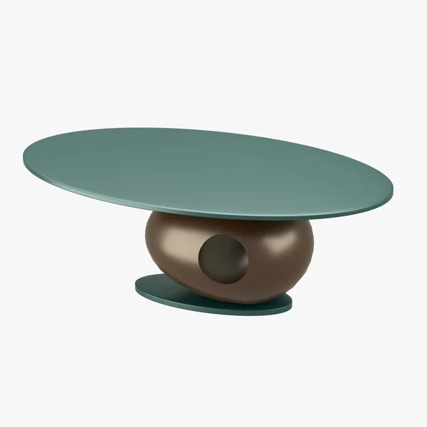 Сучасний стіл з сферичною підставкою — стокове фото