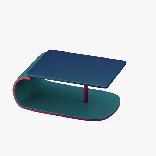 Mesa moderna em forma de c com suporte — Fotografia de Stock