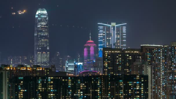 Une symphonie des lumières timelapse est un bâtiment synchronisé lumière décorative extérieure et laser affichage multimédia — Video