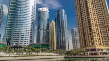 Jumeirah Gölü Kuleleri 'ndeki yerleşim yerleri Dubai, BAE' de zaman çizelgesi..