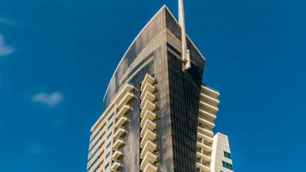 Residenza di lusso Edifici timelapse a Dubai Marina, Emirati Arabi Uniti — Video Stock