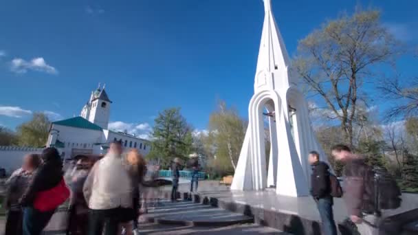 Kaple Panny Marie Kazaňské imelapse v Jaroslavl, Rusko. — Stock video