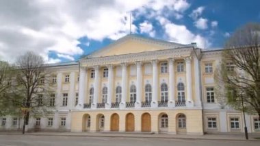 Yaroslavl, Russia: Provincial government offices of Regional Duma timelapse hyperlapse.