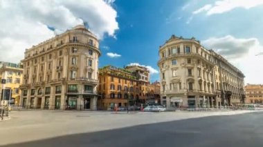 Roma İtalya Kentsel sahne timelapse hiperlapse.