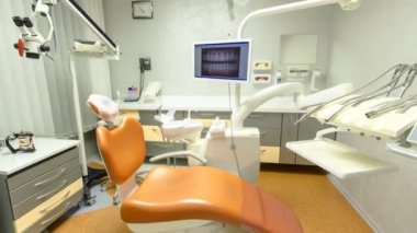 aydınlık ve modern Avrupa stomatology timelapse durmak devinim iç