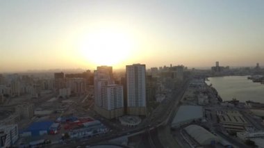 Ajman Cityscape modern binalar hava en iyi Manzaralı