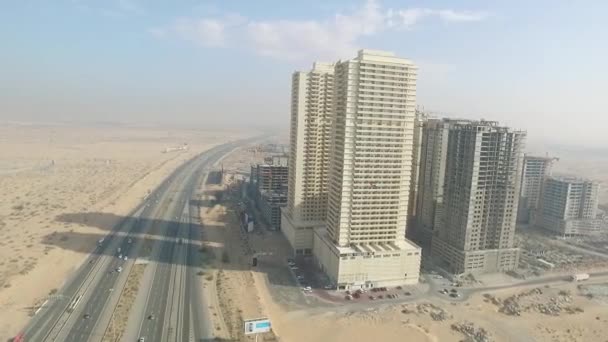 현대 건물 공중 평면도와 아즈만의 도시 — 비디오