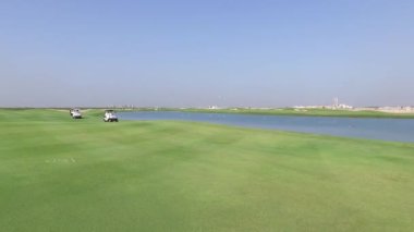 golf sahasının havadan görünümü