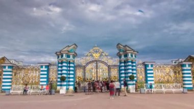 Golden Gate timelapse hiperlapsusu. Puşkin Çarskoye Selo