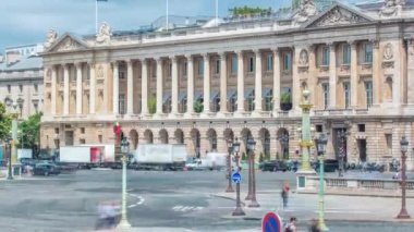 Place de la Concorde 'un Paris' teki mimarisi. Paris, Fransa.