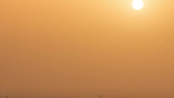 Pemandangan udara Aspire Zone dari saat matahari terbit di Doha — Stok Video