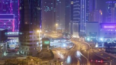 Batı Körfezi bölgesinin ufuk çizgisi Doha Zaman Çizelgesi, Katar.