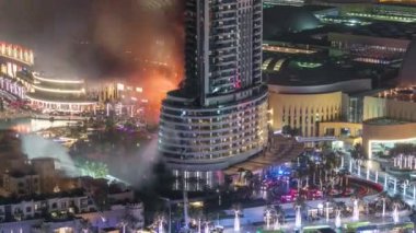 2016 yılbaşı kutlamalarından önce The Address Hotel 'de meydana gelen büyük yangın kazası