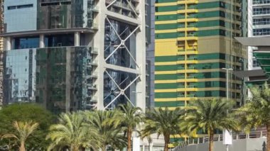 Jumeirah Gölü Kuleleri 'ndeki yerleşim yerleri Dubai, BAE' de zaman çizelgesi..