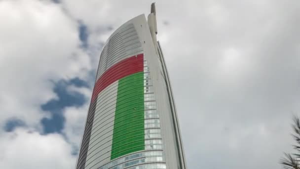 Jumeirah Lakes Towers à Dubaï, Émirats arabes unis, Dubaï, gratte-ciel timelapse — Video