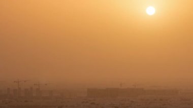 Doha 'da gün doğumundan itibaren Aspire Bölgesi' nin hava görüntüsü