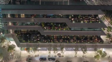 Açık havada, açık havada, rahat restoranın hava manzarası.