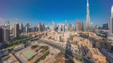 Dubai Şehir Merkezi Sabah Zaman Çizelgesi En yüksek gökdelen ve diğer kuleleri ile