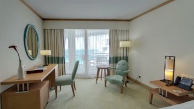İç modern konforlu otel Oda timelapse